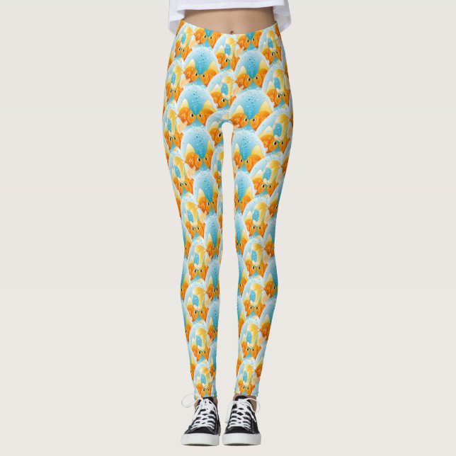 LEGGINGS POISSONS JUMEAUX (Devant)