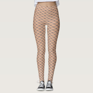 Leggings Poissons Tissés D'Argent À Texture De Peau