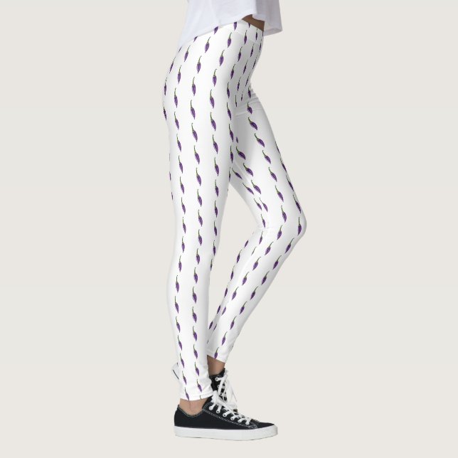 Leggings Poivrons pourpres (Droite)