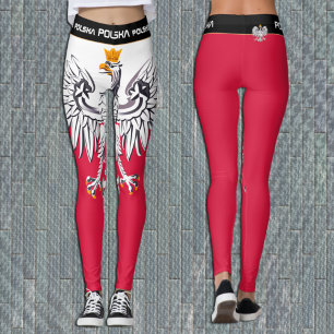 Leggings Poland Patriotic fashion, Polish Flag, Eagle