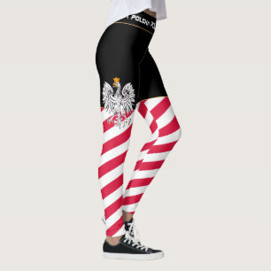 Leggings Pologne & Aigle, drapeau polonais voyage de mode/s