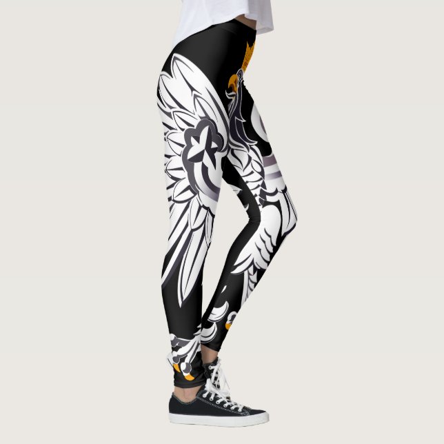 Leggings Polonais Aigle & Pologne, patriotes de mode/sports (Droite)