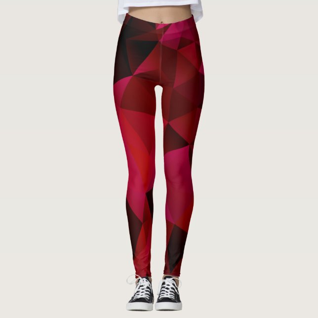 Leggings polygonaux, triangles (Devant)