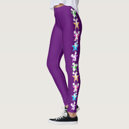 LEGGINGS POM-POM GIRL COLORÉES