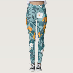 Leggings Pomme Florale : Motif en floraison Motif.