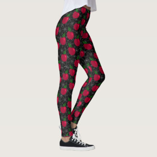 Leggings Pommes de Poisonus et toiles d'araignée