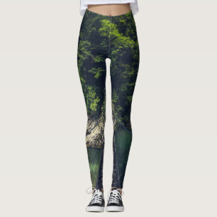 Leggings Pont suspendu simple rivière Idrijca, Slovénie
