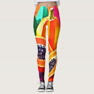 Leggings Pop Art Papaye Tranchée