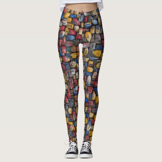 Leggings pop Art Popcorn (Devant)