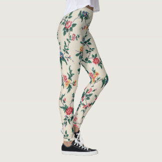 Leggings Popular multicolored floral pattern