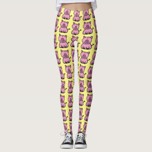 Leggings porcin rose