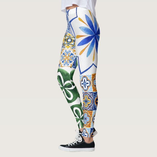 Leggings Portugiesische Fliesen (Links)