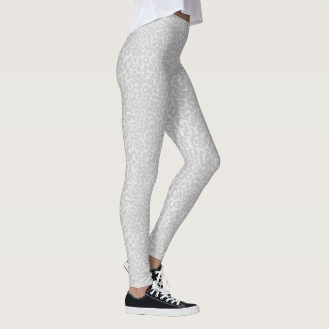 Leggings Poster de animal du léopard des neiges (Droite)