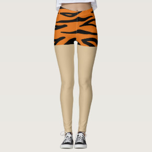 Leggings Poster de animal moderne faux shorts l Brown et no