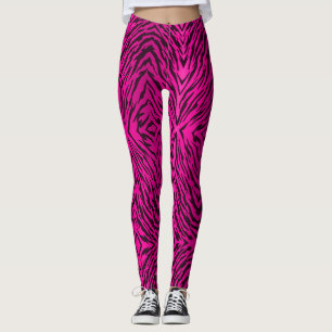 Leggings Poster de animal tribal de tigre de roses indien