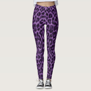 Leggings Posters de animaux de Motif de léopard v