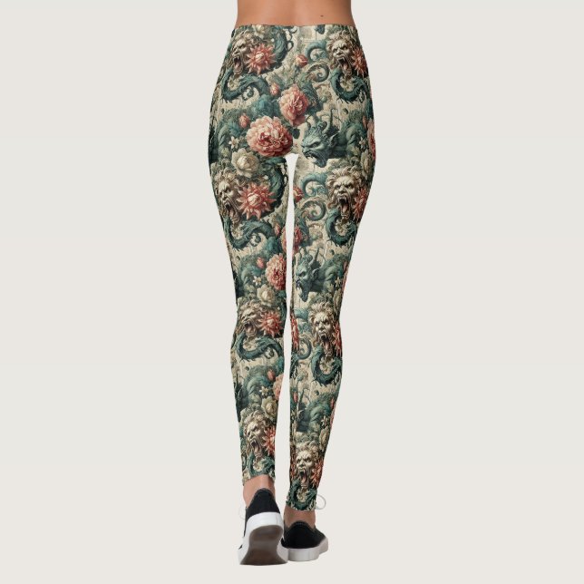 Leggings Posture de la Perdition - gothique victorien (Dos)