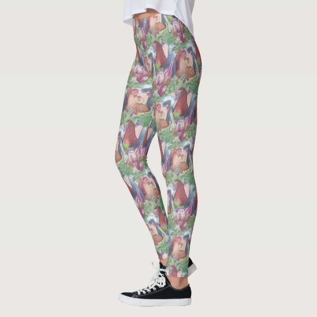 Leggings Poulets et pattes de vin (Gauche)