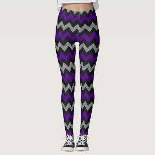 Leggings Poupée noir parties scintillant chevron