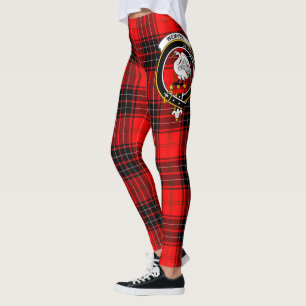 Leggings pour femmes à carreaux du Clan Wemyss Cre
