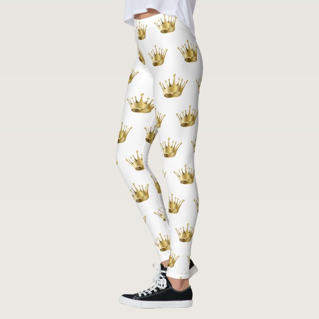 Leggings pour femmes - Couronne d'or (Gauche)