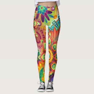 Leggings pour femmes Eco Fitness Colorful Abstra