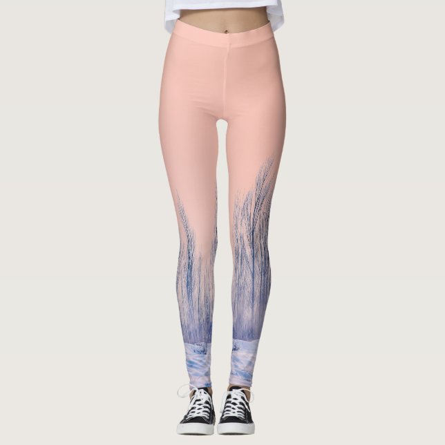 Leggings pour femmes | Forêt d'hiver Eco Fitness (Devant)