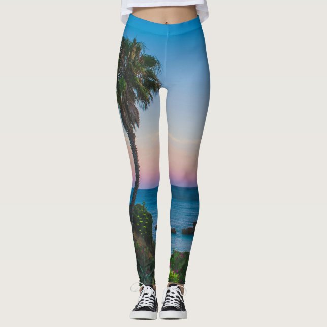 Leggings pour femmes | Palmiers Eco Fitness (Devant)