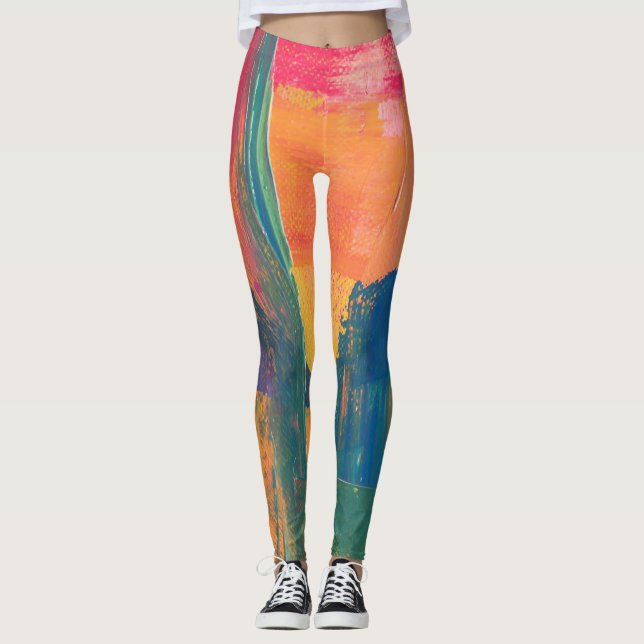 Leggings pour femmes | Peinture Eco Fitness (Devant)