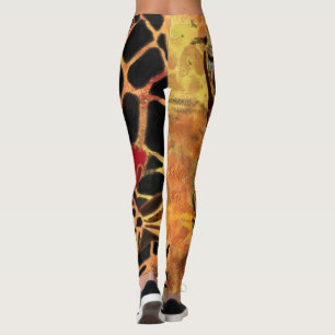 Leggings pour filles et girafe africaines