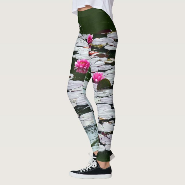 Leggings Premier Nénuphar rose (Gauche)