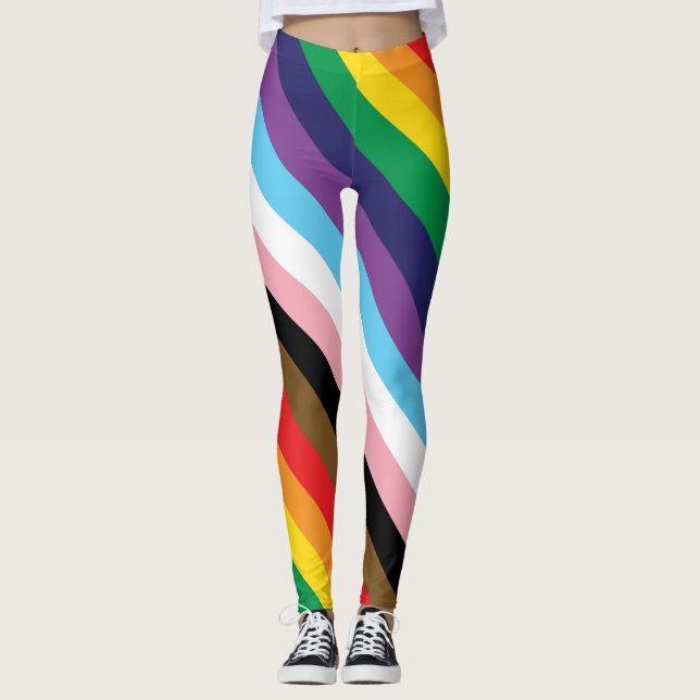 Leggings Pride progressive Rainbow LGBTQ+ (Devant)