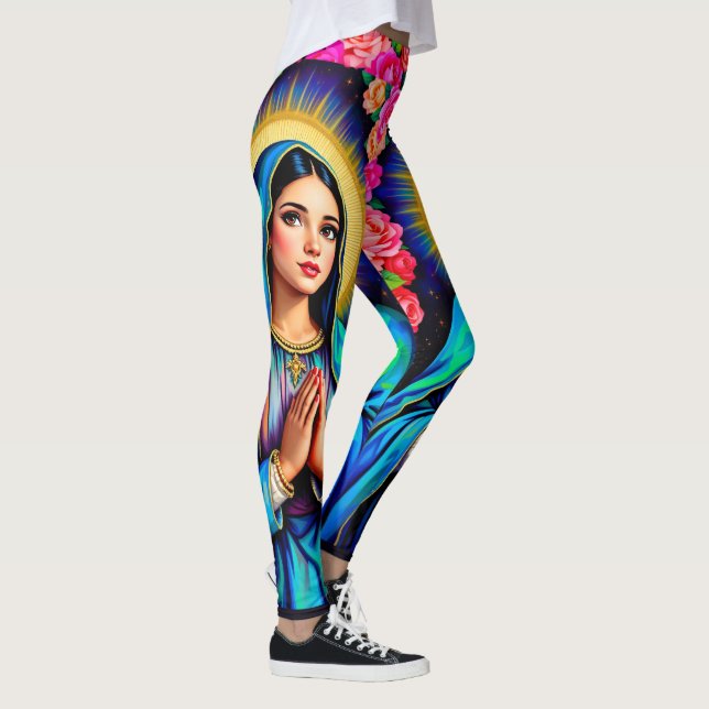 Leggings Prière Vierge Marie Notre-Dame de Guadalupe mignon (Droite)