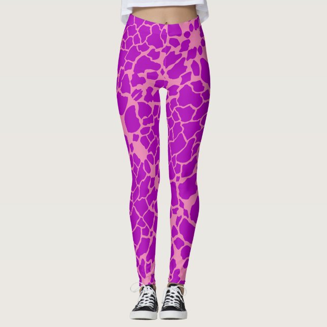 Leggings Print de Purple Giraffe (Devant)