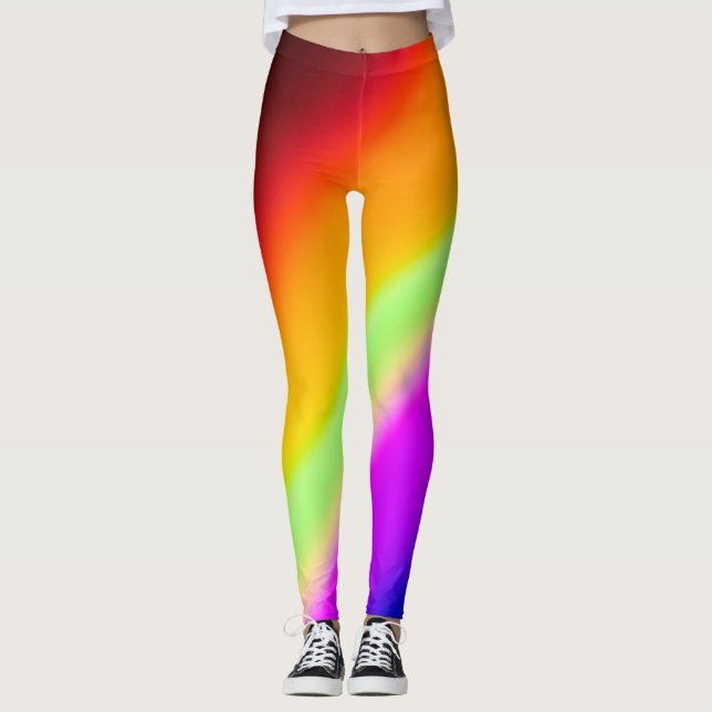 Leggings Prises de lumière arc-en-ciel Unisex (Devant)