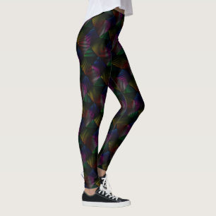 Leggings Prison arc-en-ciel en noir