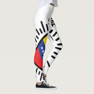Leggings promenade avec votre coeur vénézuélien