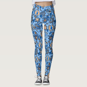 Leggings Protea Batik Hawaï Tropical Floral