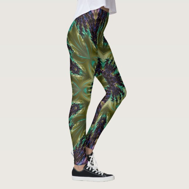 Leggings Psychédélique Mandala Rétro Hippie Trippy Boho Chi (Droite)