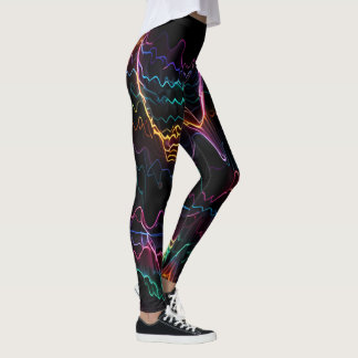Leggings Pulse électrique : Symphonie des fréquences néon