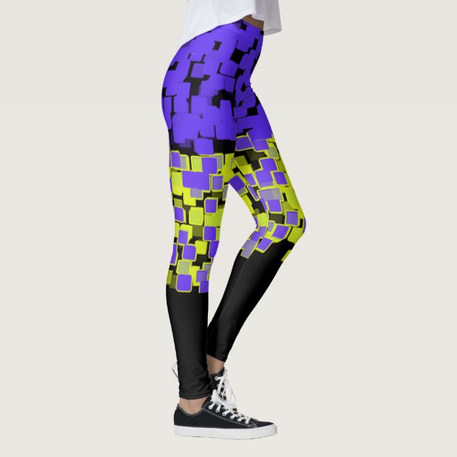 Leggings Purple + Lime Green Cuit (Droite)