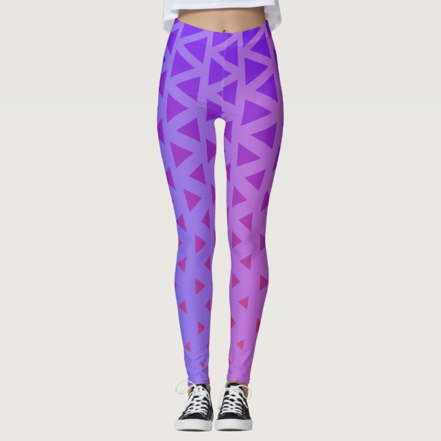 Leggings Purple Pink Gradient Yoga Pant (Devant)