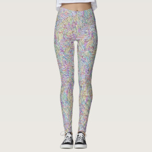 Leggings Puzzle de recherche de mots pour les filles résolu