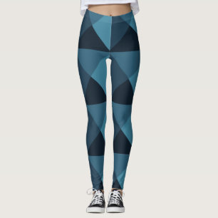 Leggings Pyramides bleu foncé