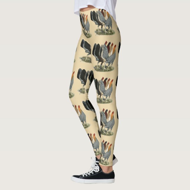 Leggings Quatre poules de Gamefowl (Gauche)