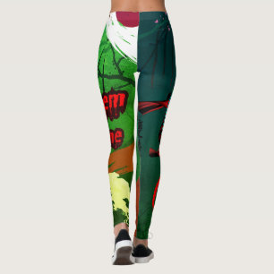 Leggings ⛈️🥷Qu'ils viennent, Pouvoirs de fille Anime Kawai