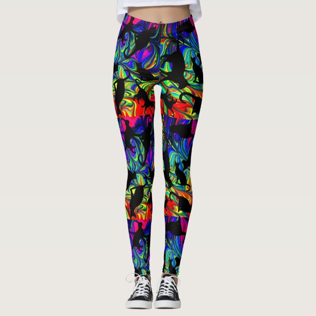 Leggings Rainbow Cat (Devant)