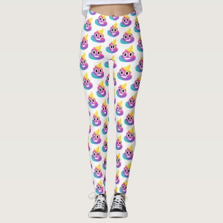 Leggings Rainbow Poop Emoji