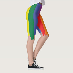 Leggings Rainbow Pride exécution peinture nouveauté amusant