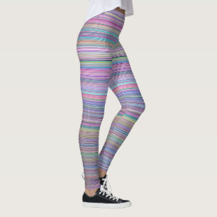 Leggings Rainbow Stripe Brossé Télévision à écran plat